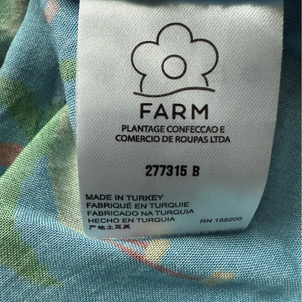 FARM Rio Ruffle Button Front Tank Top XS - Picture 14 of 14